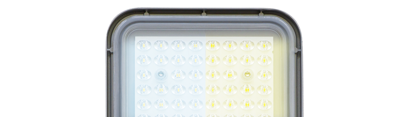 Banner pokazujący różne barwy światła