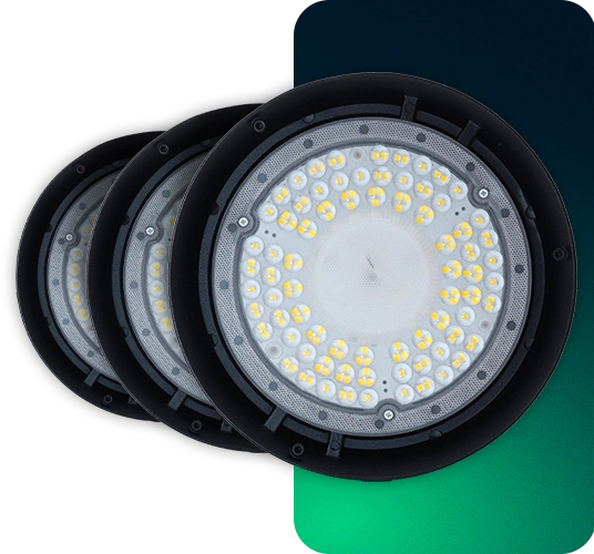 Trzy wersje mocy oprawy Highbay