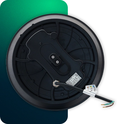 Zbliżenie na obudowę lampy